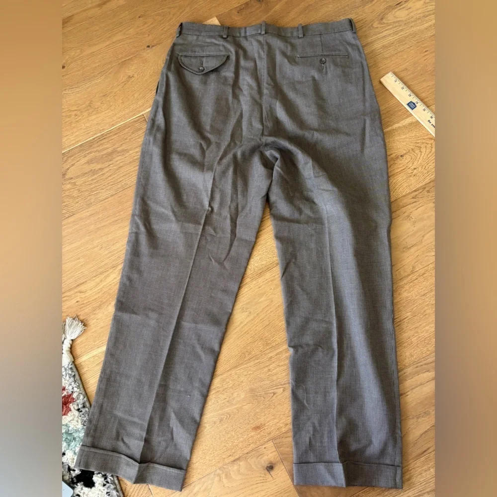 Polo ralph lauren tapered houndstooth pants with bottom cuff
